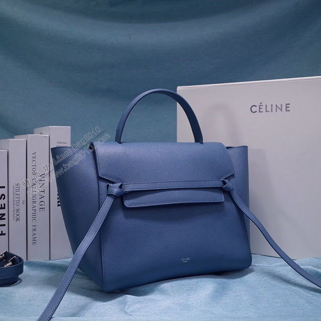 Celine女包 賽琳掌紋牛皮大號手提包 Celine belt bag鯰魚包 189103  slyd2031